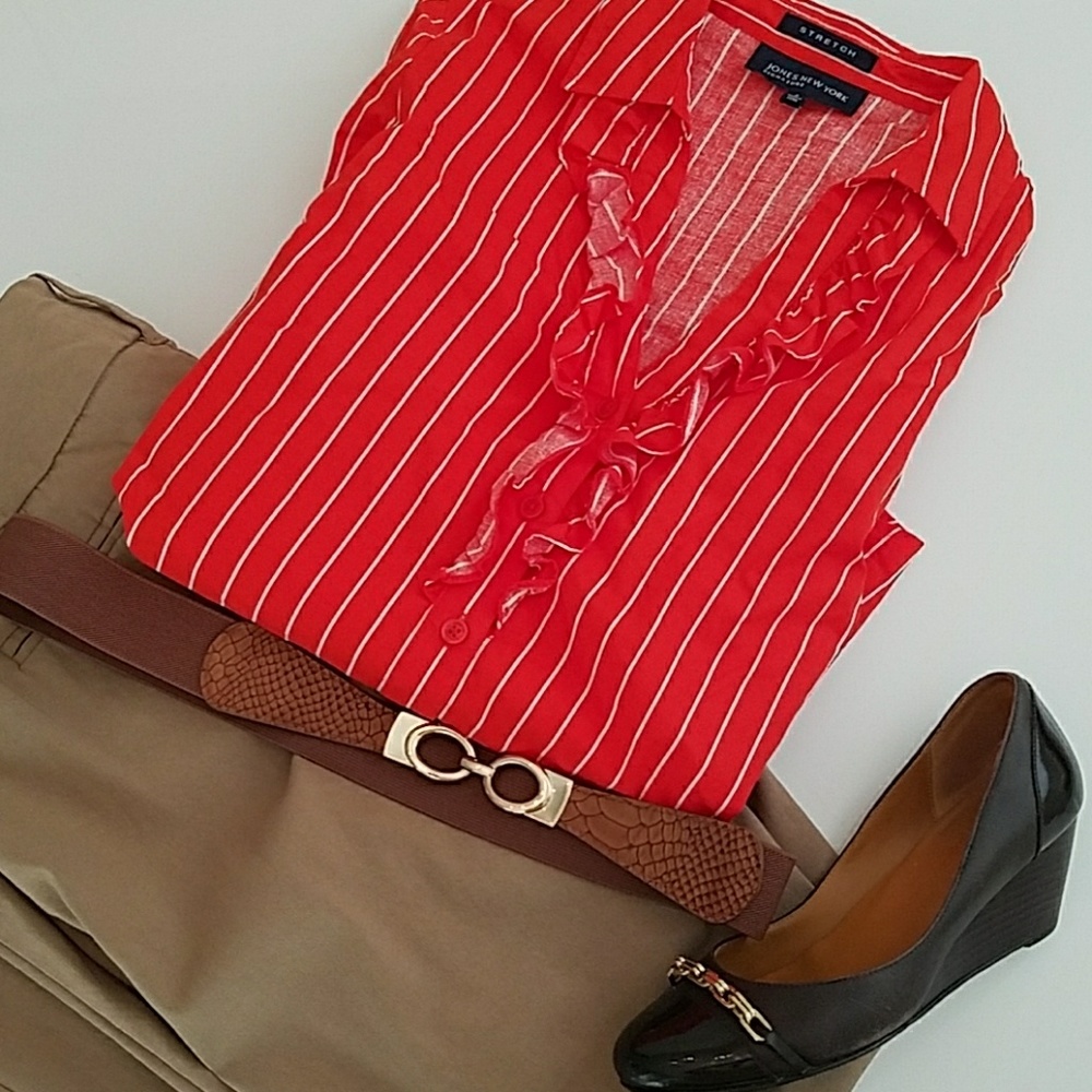 Ruffle Front Dress Shirt